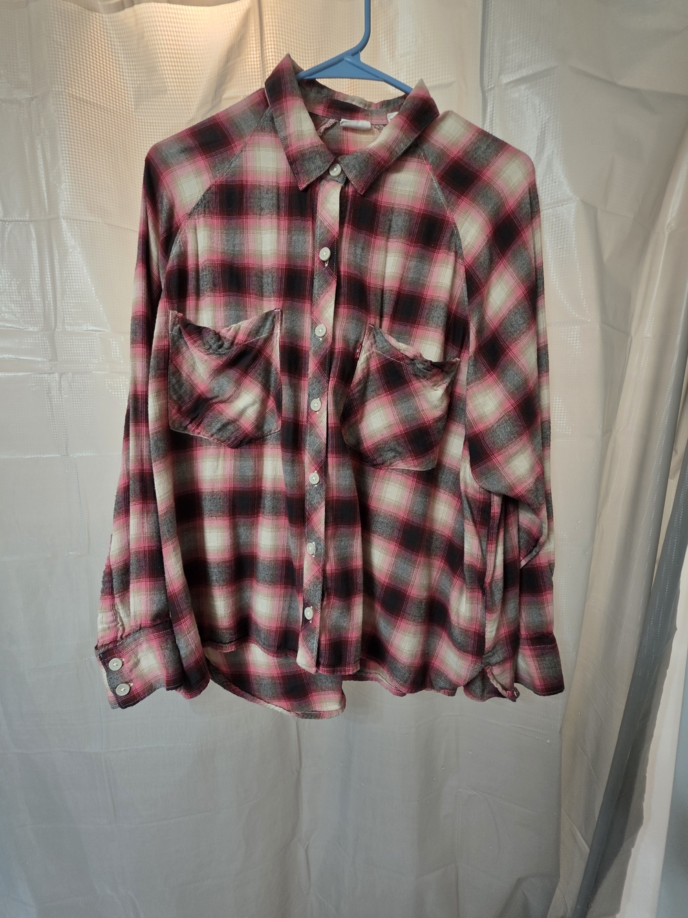 Levi’s plaid flannel button-up
